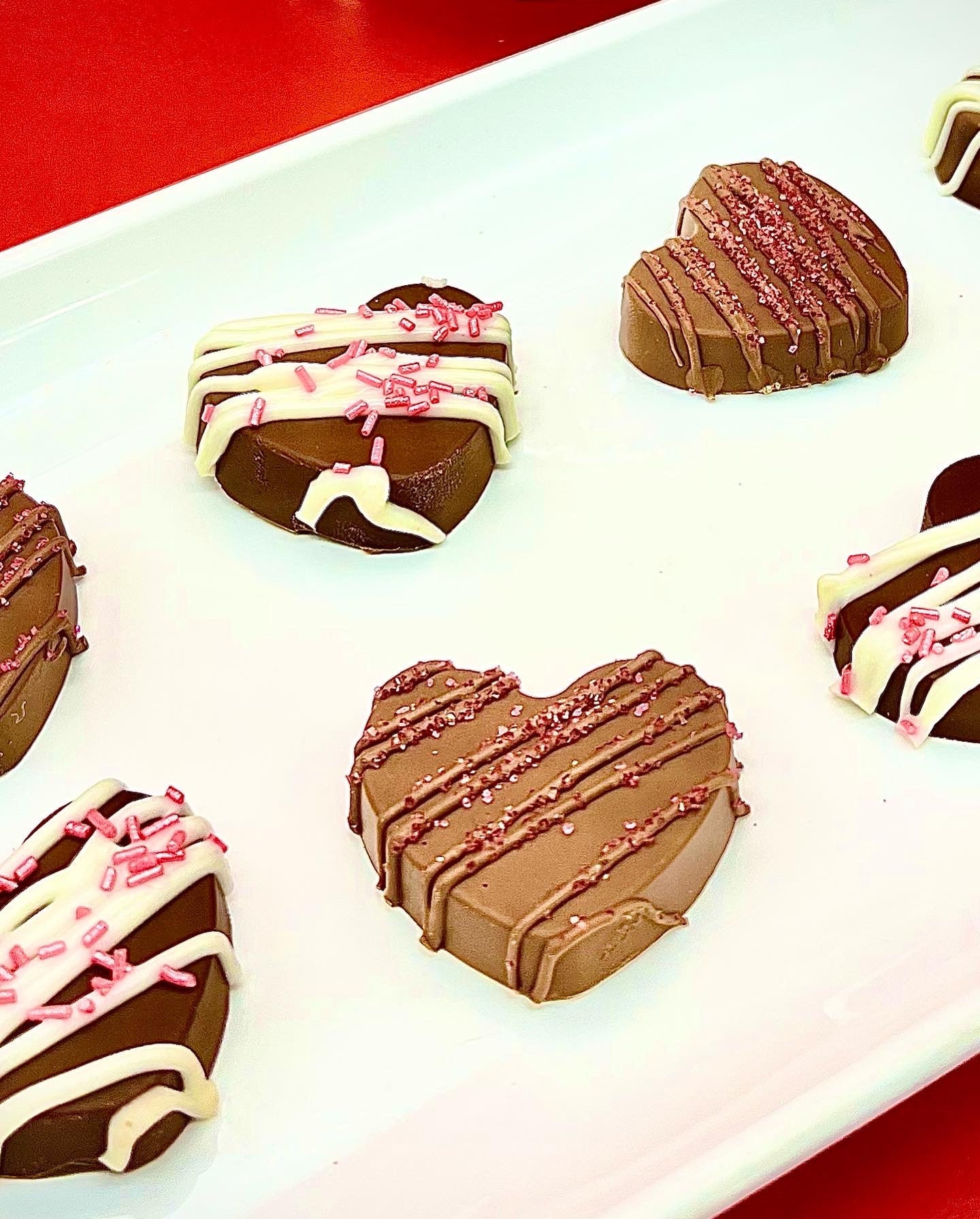 Valentine Chocolate Hearts